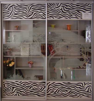 Шкафы-купе со стеклянными дверями